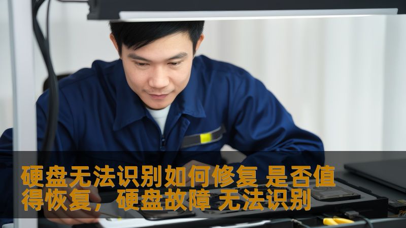 硬盘无法识别怎么办？如何修复硬盘问题？如果丢失了重要数据，是否值得尝试数据恢复？本篇软文为您提供实用的硬盘修复与恢复方案，帮助您找回珍贵数据。