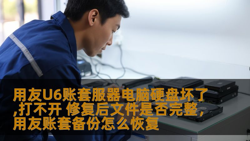 用友U6账套服务器硬盘损坏可能带来数据丢失和无法访问的麻烦，如何确保修复后的数据完整性？本文将详细解答这一问题，帮助您避免数据丢失带来的风险。