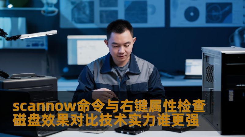 scannow命令与右键属性检查磁盘效果对比技术实力谁更强