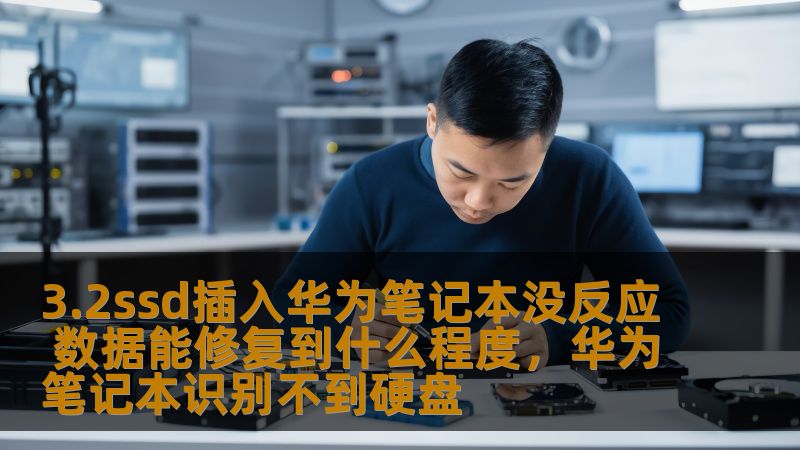 本文探讨了当3.2SSD插入华为笔记本后无法识别的情况，并深入分析了此类故障下数据修复的可行性和实际恢复程度。通过专业的解决方案帮助您最大化恢复数据，保障个人和工作资料的安全。