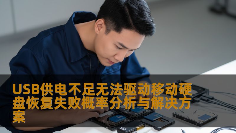USB供电不足无法驱动移动硬盘恢复失败概率分析与解决方案，提供详实的故障分析和实用的恢复步骤。