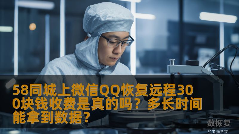 58同城上的微信和QQ数据恢复服务，是否真的值得花费300块钱？本文将为您解答这个问题，详细探讨收费情况和恢复数据的时间，帮助您做出明智选择。