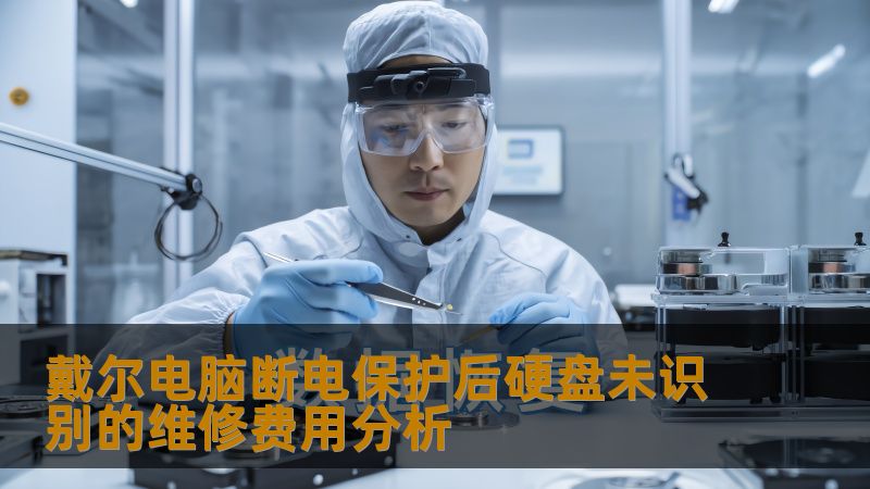 戴尔电脑断电保护后硬盘未识别的维修费用分析