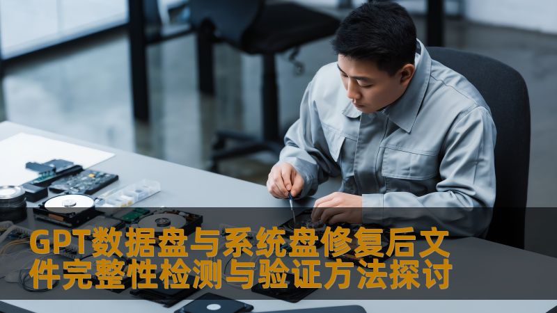 GPT数据盘与系统盘修复后文件完整性检测与验证方法探讨
