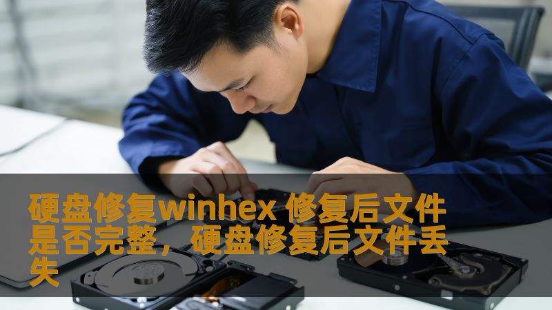 硬盘修复winhex 修复后文件是否完整，硬盘修复后文件丢失                    本文将探讨如何利用WinHex软件修复硬盘损坏后恢复数据，并分析修复后的文件是否完整。无论是专业数据恢复还是日常硬盘管理，本文提供详细的解决方案，助您避免数据丢失的困扰。    硬盘修复，WinHex，文件完整性，数据恢复，硬盘损坏，数据安全，修复工具    硬盘损坏，数据恢复的痛点    随着信息