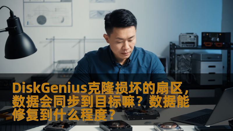 DiskGenius克隆损坏的扇区，数据会同步到目标嘛？数据能修复到什么程度？