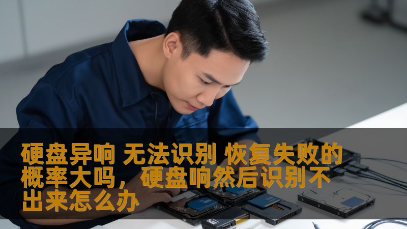 硬盘异响 无法识别 恢复失败的概率大吗，硬盘响然后识别不出来怎么办