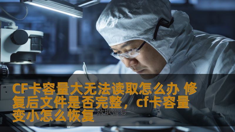 CF卡容量大无法读取怎么办 修复后文件是否完整，cf卡容量变小怎么恢复                    CF卡作为一种广泛应用于摄影、摄像等领域的存储设备，因其高容量和高速度的优势，深受用户青睐。随着容量越来越大，CF卡在使用过程中可能会遇到无法读取的情况。如何修复CF卡并保证文件的完整性，成为了许多用户关心的话题。本文将为大家深入分析并提供解决方案。    CF卡无法读取,修复CF卡,CF