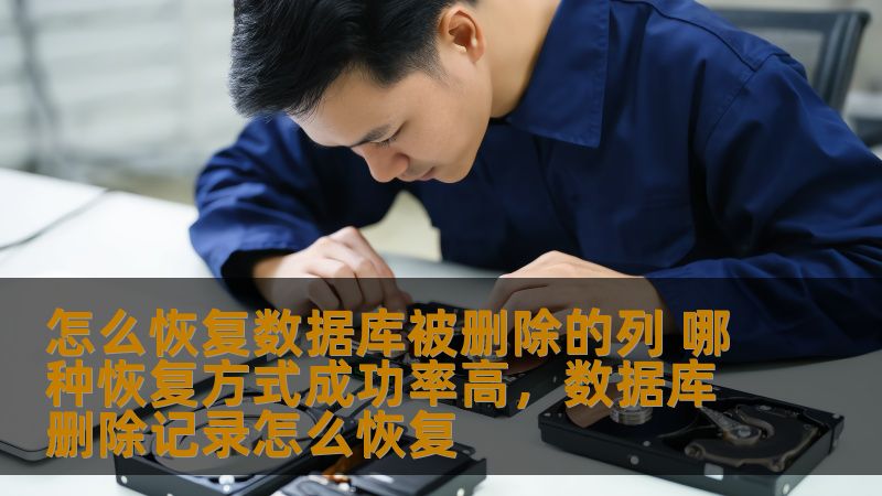 怎么恢复数据库被删除的列 哪种恢复方式成功率高，数据库删除记录怎么恢复                    数据库中的列被意外删除可能给企业带来很大的损失，尤其是涉及到重要的数据。本文将详细介绍如何恢复被删除的数据库列，并推荐几种高成功率的恢复方法，帮助您轻松应对这一挑战。    数据库恢复、删除列恢复、数据库列丢失、高成功率恢复方法、数据恢复技巧    如何应对数据库列删除的困境？    在现