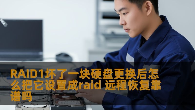 RAID1坏了一块硬盘更换后怎么把它设置成raid 远程恢复靠谱吗 RAID1坏了一块硬盘更换后怎么把它设置成raid 远程恢复靠谱吗