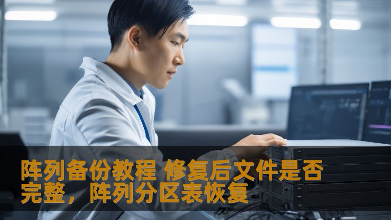 探讨阵列备份的有效性及修复后文件的完整性问题，帮助用户理解阵列备份的关键步骤和恢复过程中的注意事项，确保数据恢复时文件的完整性与安全性。