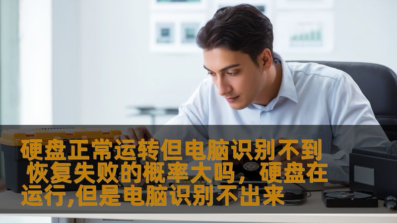 硬盘正常运转但电脑识别不到 恢复失败的概率大吗，硬盘在运行,但是电脑识别不出来                    硬盘无法被电脑识别是一个常见的技术问题，很多人都面临过这种情况。尽管硬盘仍能正常运转，但却无法在系统中找到它的身影，导致无法访问其中的重要数据。遇到这种问题，是否意味着数据恢复已经变得不可能？在本文中，我们将深入探讨这一问题，分析硬盘无法识别时的数据恢复难度，并提供一些有用的恢复方