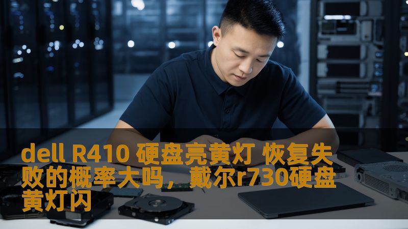 dell R410 硬盘亮黄灯 恢复失败的概率大吗，戴尔r730硬盘黄灯闪