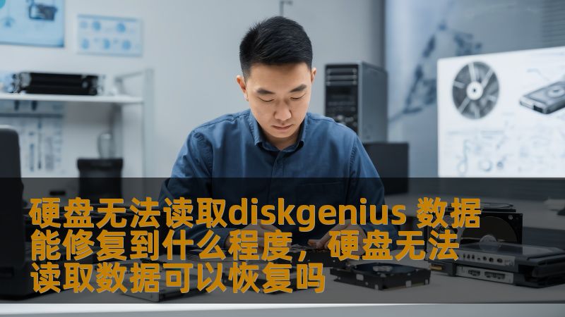 了解硬盘无法读取的常见原因，DiskGenius数据恢复工具如何帮助你修复并恢复数据，深入探索修复效果和恢复能力，让丢失的数据有机会重生。