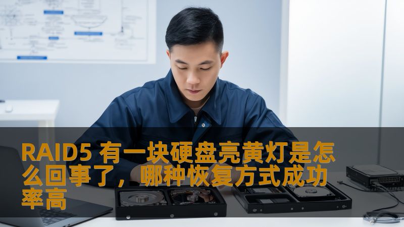 RAID5 有一块硬盘亮黄灯是怎么回事了？本文深入分析RAID5的故障原因及高成功率的数据恢复方式，帮助您快速解决问题。