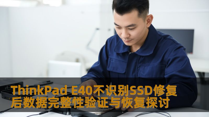 ThinkPad E40不识别SSD修复后数据完整性验证与恢复探讨