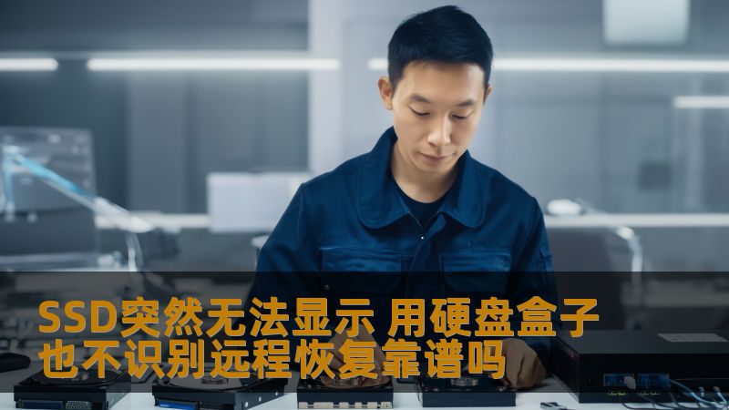 SSD突然无法显示 用硬盘盒子也不识别远程恢复靠谱吗