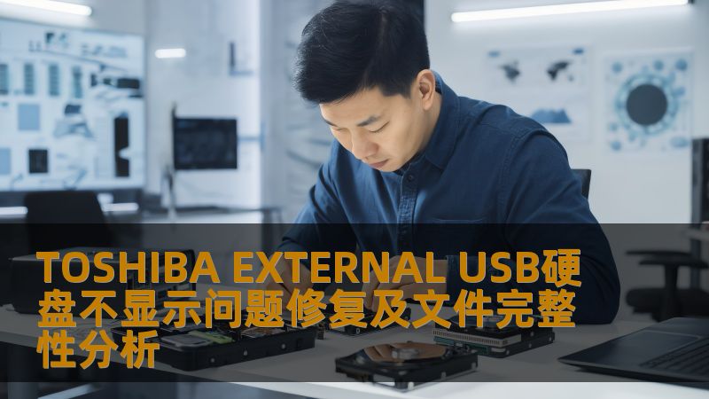 修复TOSHIBA EXTERNAL USB硬盘不显示问题后，如何分析文件完整性，确保数据安全。