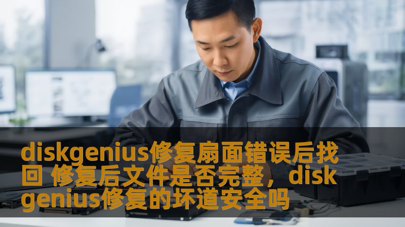 本文将深入探讨DiskGenius如何修复硬盘上的扇面错误，并验证修复后的文件是否完整，帮助用户更好地理解数据恢复过程中的关键步骤与技术原理。