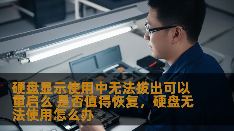 硬盘显示使用中无法拔出可以重启么 是否值得恢复，硬盘无法使用怎么办