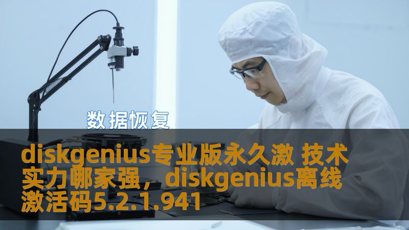 了解DiskGenius专业版永久激活技术实力，为什么它在数据恢复、磁盘管理等领域独占鳌头。深入探讨DiskGenius的优势与功能，助你全面掌握数据管理的核心工具。