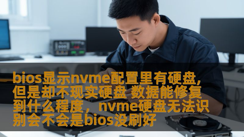 bios显示nvme配置里有硬盘,但是却不现实硬盘 数据能修复到什么程度，nvme硬盘无法识别会不会是bios没刷好