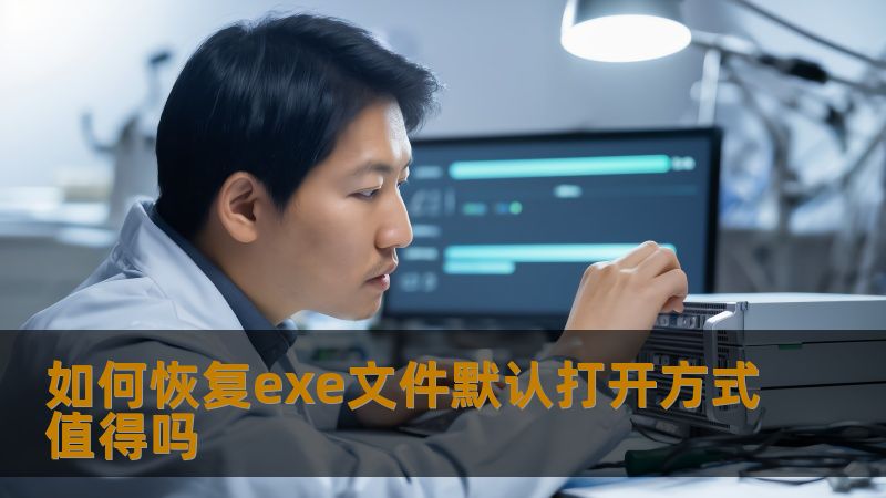 如何恢复exe文件默认打开方式值得吗 如何恢复exe文件默认打开方式值得吗