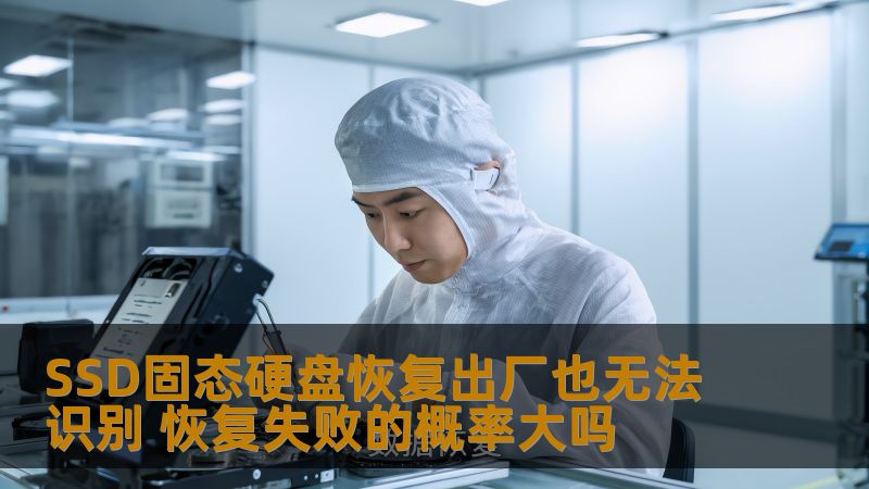 SSD固态硬盘恢复出厂也无法识别，恢复失败的概率大吗？分析原因及恢复成功几率，助您解决SSD固态硬盘问题。