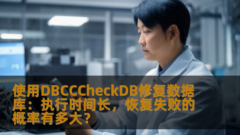 本文将详细探讨使用DBCCCheckDB命令执行数据库修复时，可能会面临的挑战，尤其是在执行较长时间的情况下，恢复失败的风险以及如何提高成功率。