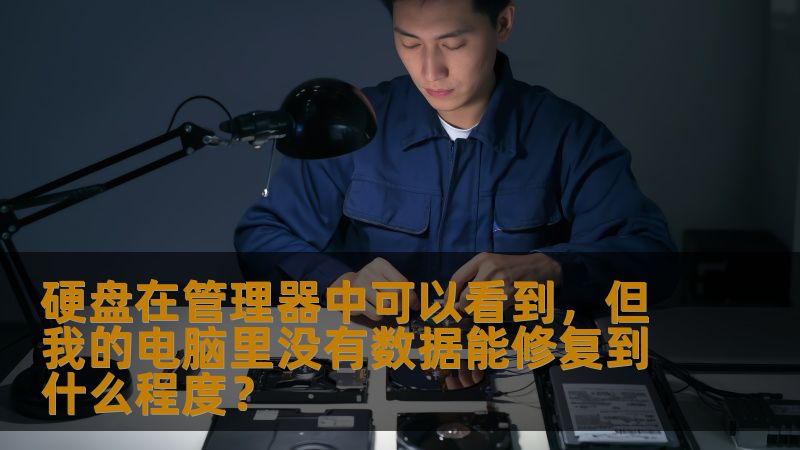 硬盘在管理器中可以看到,但我的电脑里没有数据能修复到什么程度? 硬盘在管理器中可以看到,但我的电脑里没有数据能修复到什么程度?