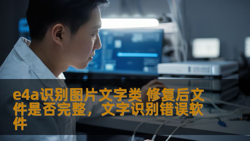 本文深入探讨了E4A识别图片文字类功能以及修复后文件是否完整的问题，带您了解如何利用E4A进行精准高效的图像文字处理，确保文件修复后的无损恢复，完美解决图像中的文字缺失和模糊问题。