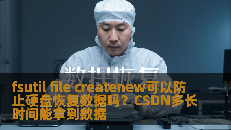 使用 fsutil file createnew 可以有效防止硬盘恢复数据，了解 CSDN 数据获取时间与方法，提升数据安全。