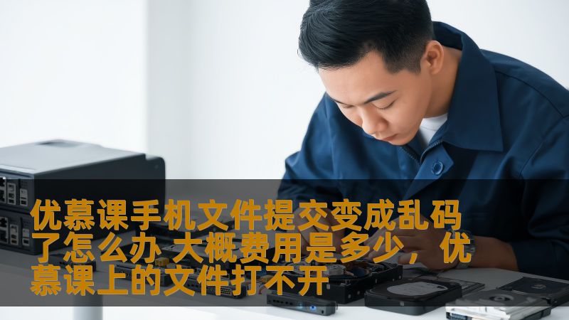优慕课手机文件提交变成乱码了怎么办 大概费用是多少，优慕课上的文件打不开