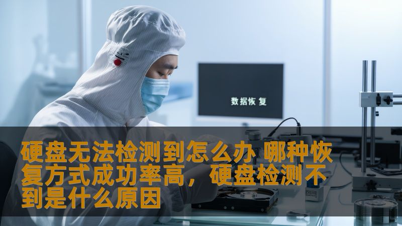 硬盘无法检测到怎么办？本篇文章将为您分析不同的硬盘数据恢复方法，帮助您提高数据恢复的成功率，避免因操作不当导致数据丢失。
