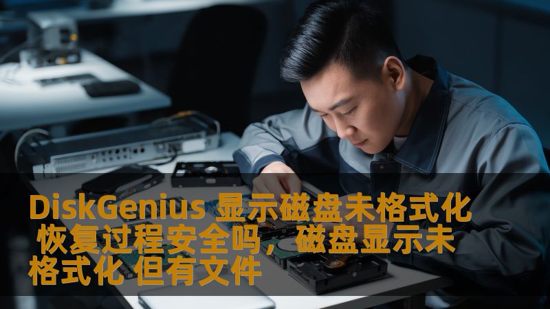 当磁盘显示未格式化时，很多用户都会感到恐慌，担心数据丢失。但通过使用DiskGenius等专业的数据恢复工具，用户可以在无需格式化磁盘的情况下恢复数据。本篇文章将深入探讨DiskGenius恢复过程的安全性，以及如何正确操作，确保您的重要数据不丢失。