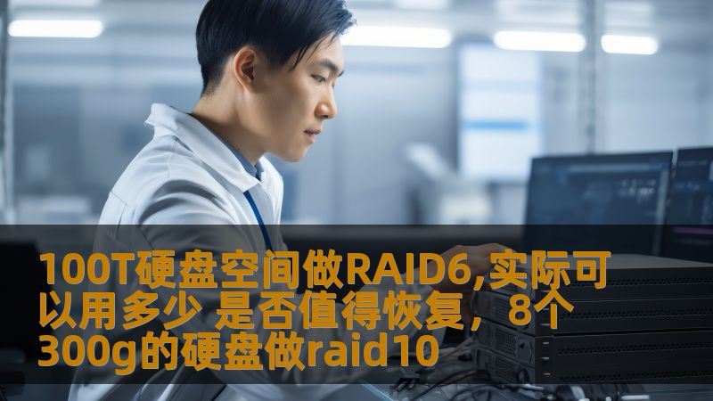 本文将讨论在100T硬盘空间中使用RAID6阵列时的实际可用空间，以及RAID6的容错性与恢复性，帮助您了解是否值得投资在RAID6阵列的恢复与配置。