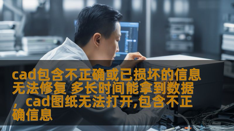 本文深入探讨了CAD文件中包含不正确或已损坏的信息如何影响工程项目的进展，并提供了解决此类问题的最佳实践，帮助读者了解在面对数据损坏时，如何有效恢复数据，避免延误。