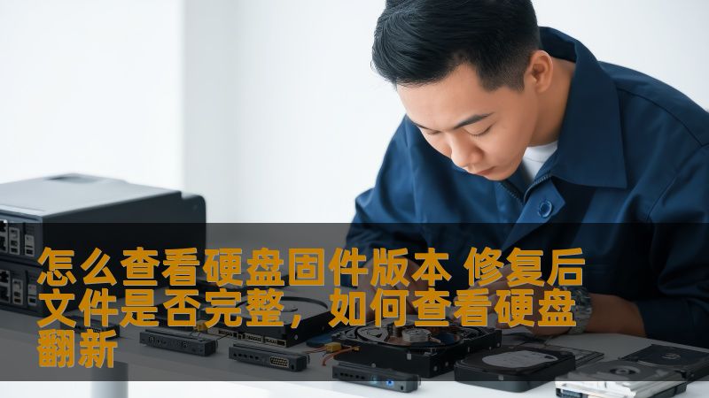 怎么查看硬盘固件版本 修复后文件是否完整，如何查看硬盘翻新