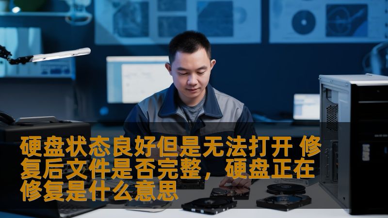 硬盘状态良好但是无法打开 修复后文件是否完整，硬盘正在修复是什么意思