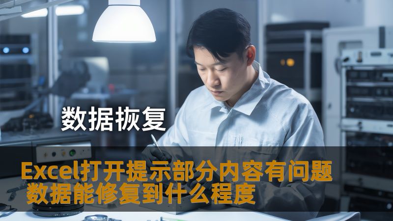 Excel打开提示部分内容有问题 数据能修复到什么程度