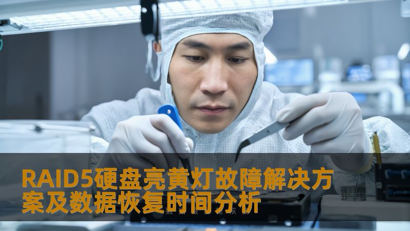 RAID5硬盘亮黄灯故障解决方案，分析常见故障及数据恢复时间，帮助用户有效解决数据丢失问题。