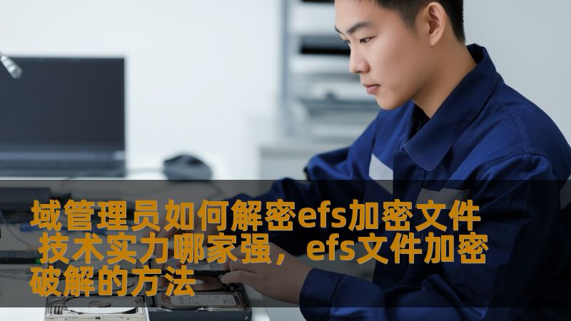 了解域管理员如何高效解密EFS加密文件的技术实现，并探讨业内技术实力最强的解决方案，让您的数据安全与恢复无忧。