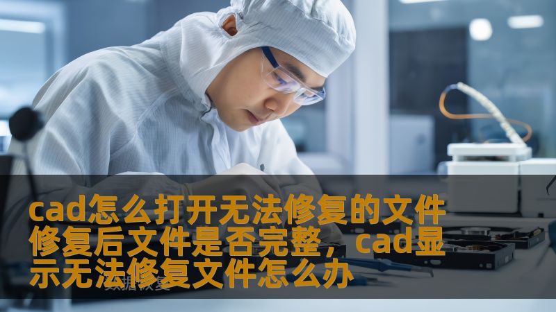 本文介绍了如何处理CAD文件无法修复的情况，帮助用户解决常见的文件损坏问题，详细解析了修复过程中可能遇到的挑战，并讨论了修复后文件的完整性。