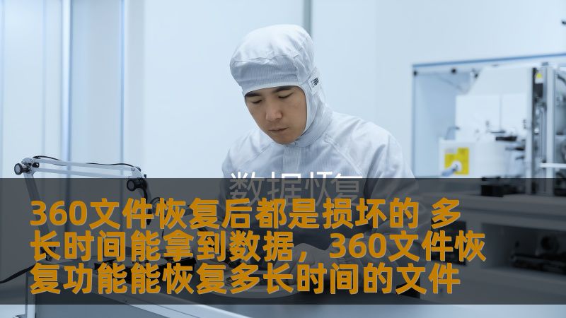360文件恢复后都是损坏的 多长时间能拿到数据，360文件恢复功能能恢复多长时间的文件                    很多用户在使用360文件恢复软件时遇到过一个困扰：恢复的文件竟然是损坏的，无法正常打开或者使用。如何解决这一问题？在恢复数据的过程中，究竟需要多长时间才能成功恢复并确保文件完整呢？本文将为您揭开背后的秘密，帮助您有效解决问题，并为您提供更好的数据恢复方案。    360文件