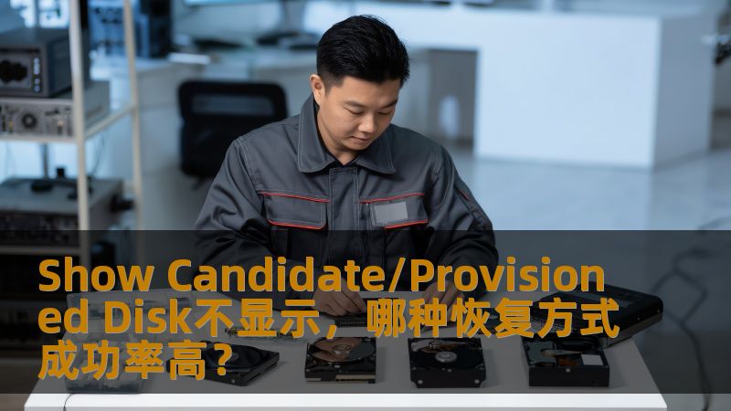 Show Candidate/Provisioned Disk不显示,哪种恢复方式成功率高? Show Candidate/Provisioned Disk不显示,哪种恢复方式成功率高?