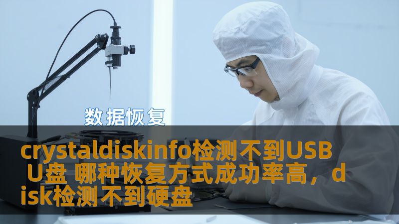 crystaldiskinfo检测不到USB U盘 哪种恢复方式成功率高，disk检测不到硬盘