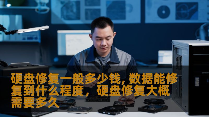 硬盘损坏是电脑用户常遇到的问题之一，数据丢失可能会导致工作、生活的巨大困扰。那么硬盘修复的费用一般是多少？数据能恢复到什么程度？本文将详细为您解答。