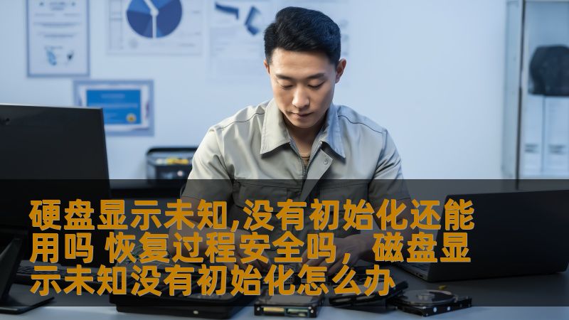 当硬盘出现“未知”状态并显示“没有初始化”的情况时，很多用户会感到困惑和焦虑。那么，硬盘显示“未知”并未初始化还能继续使用吗？恢复过程是否安全呢？本文将为你详细解析硬盘恢复的全过程及其安全性，帮助你安心解决数据丢失问题。
