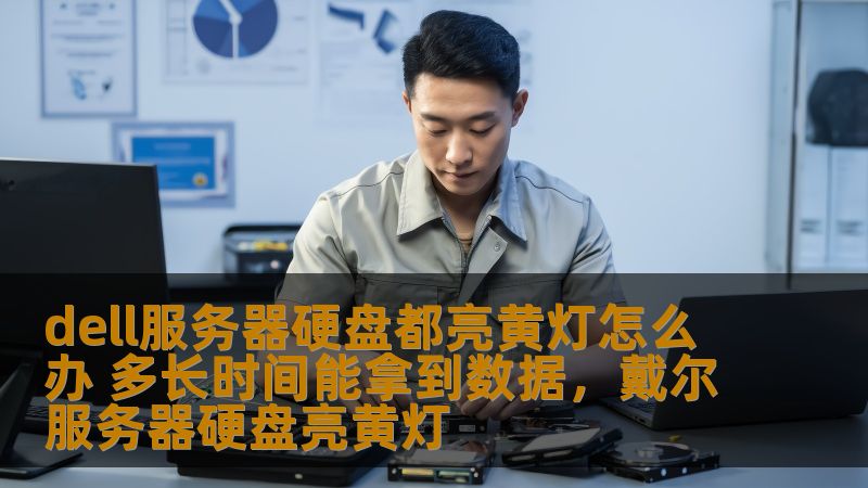 dell服务器硬盘都亮黄灯怎么办 多长时间能拿到数据，戴尔服务器硬盘亮黄灯                    在使用Dell服务器时，硬盘的黄灯报警通常代表硬盘出现故障或预警。很多企业在遇到这一问题时，常常不知道如何应对。本文将深入分析Dell服务器硬盘黄灯亮起的原因，并为您提供实用的解决方案和数据恢复时间的参考，帮助您尽快找回丢失的宝贵数据。    Dell服务器，硬盘黄灯，硬盘故障，数据恢