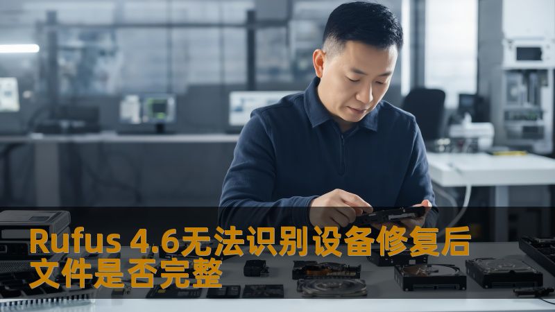 Rufus 4.6无法识别设备问题解决及修复后文件完整性分析，详细介绍常见故障及操作步骤，助您顺利使用Rufus。